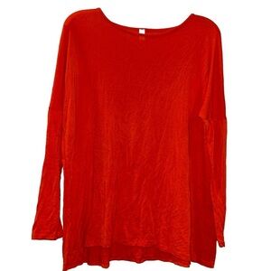 Miss Day Orange Long Sleeve Top Women’s Small